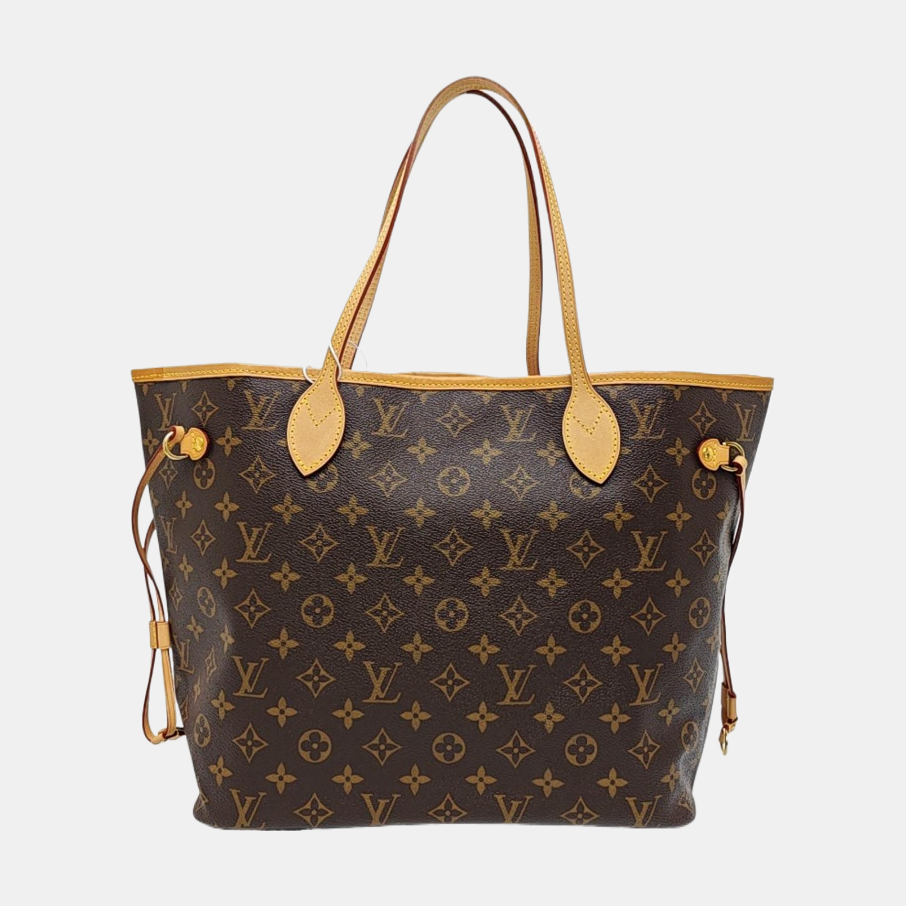 NEVERFULL MM Monogram Coated Canvas Brown