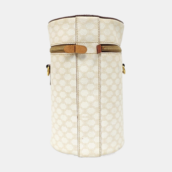 Coated Canvas Shoulder Bag White