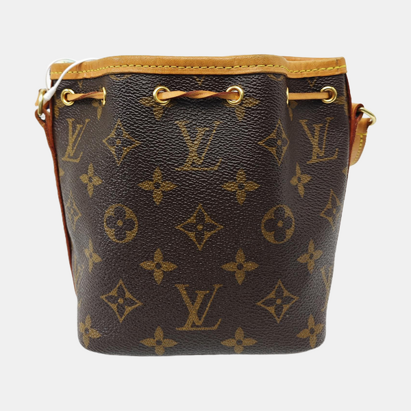 NÉONOÉ Nano Monogram Coated Canvas Brown