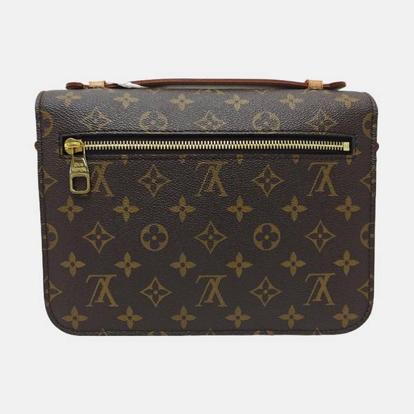 MÉTIS MM Monogram Coated Canvas Brown