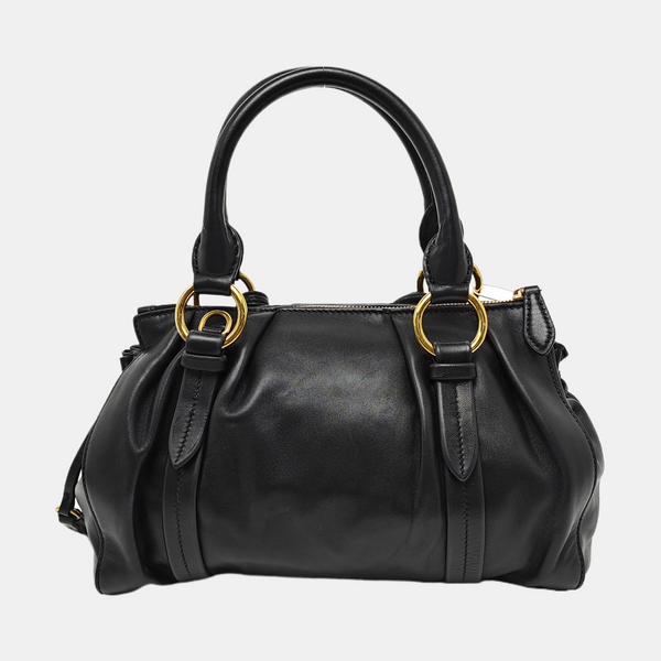 Lambskin Shoulder Bag Black