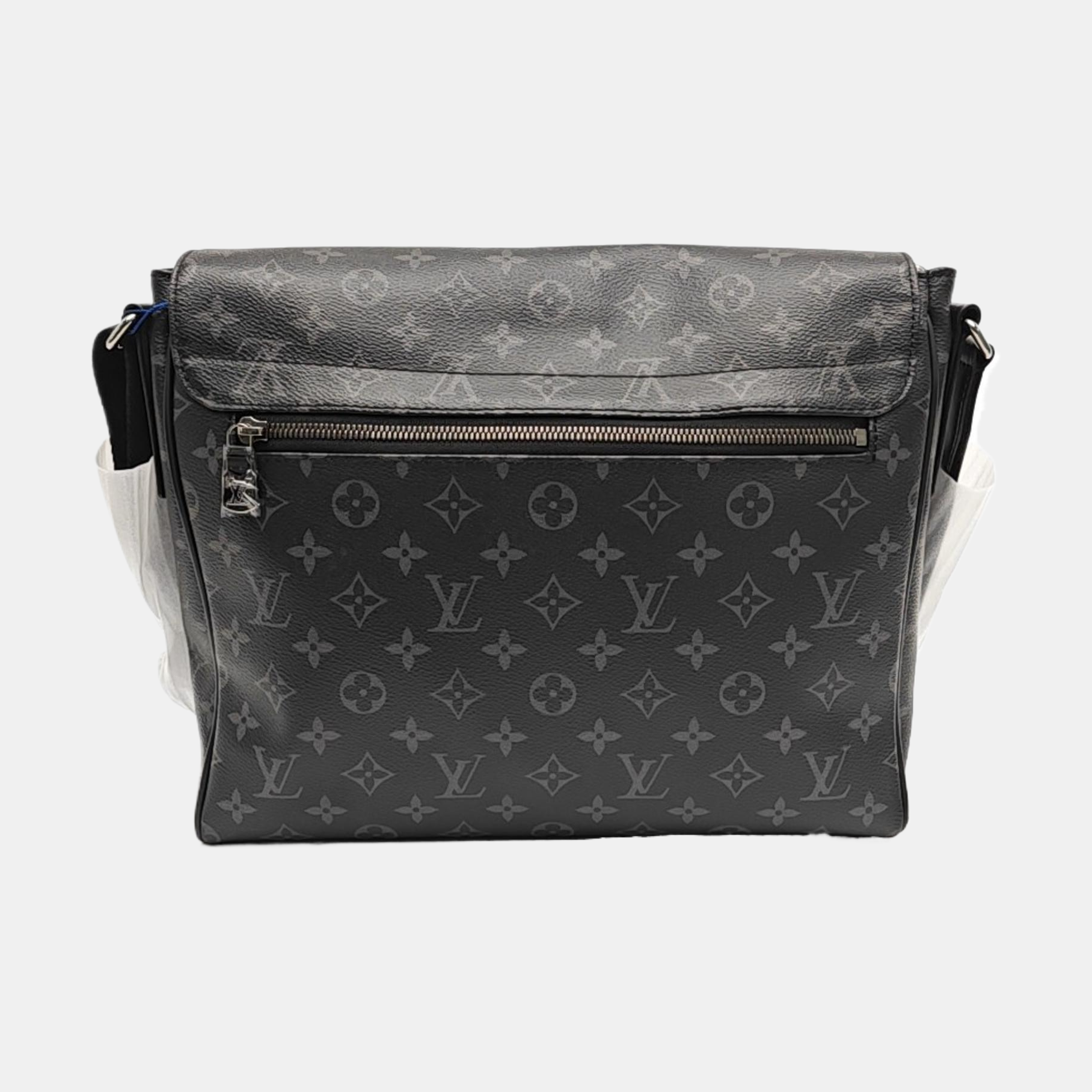 DISTRICT MM Monogram Coated Canvas Black
