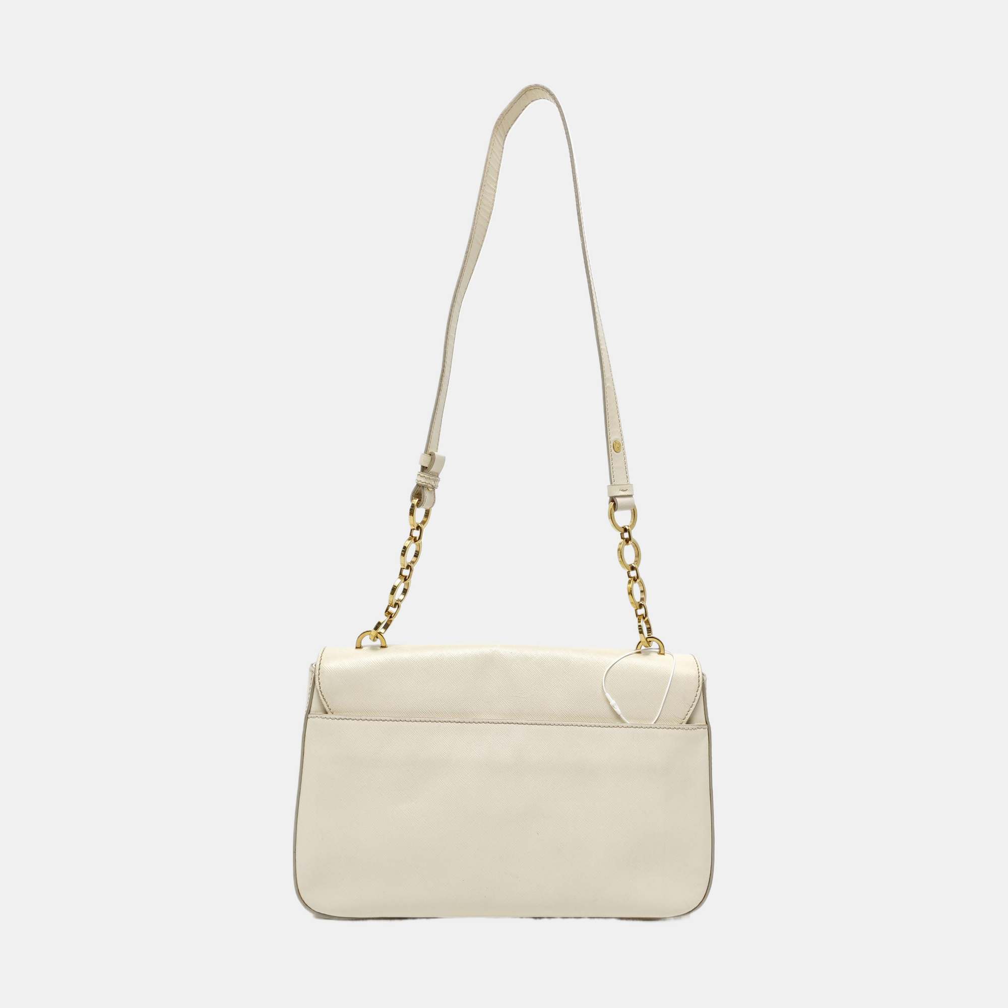 Calfskin Shoulder Bag White