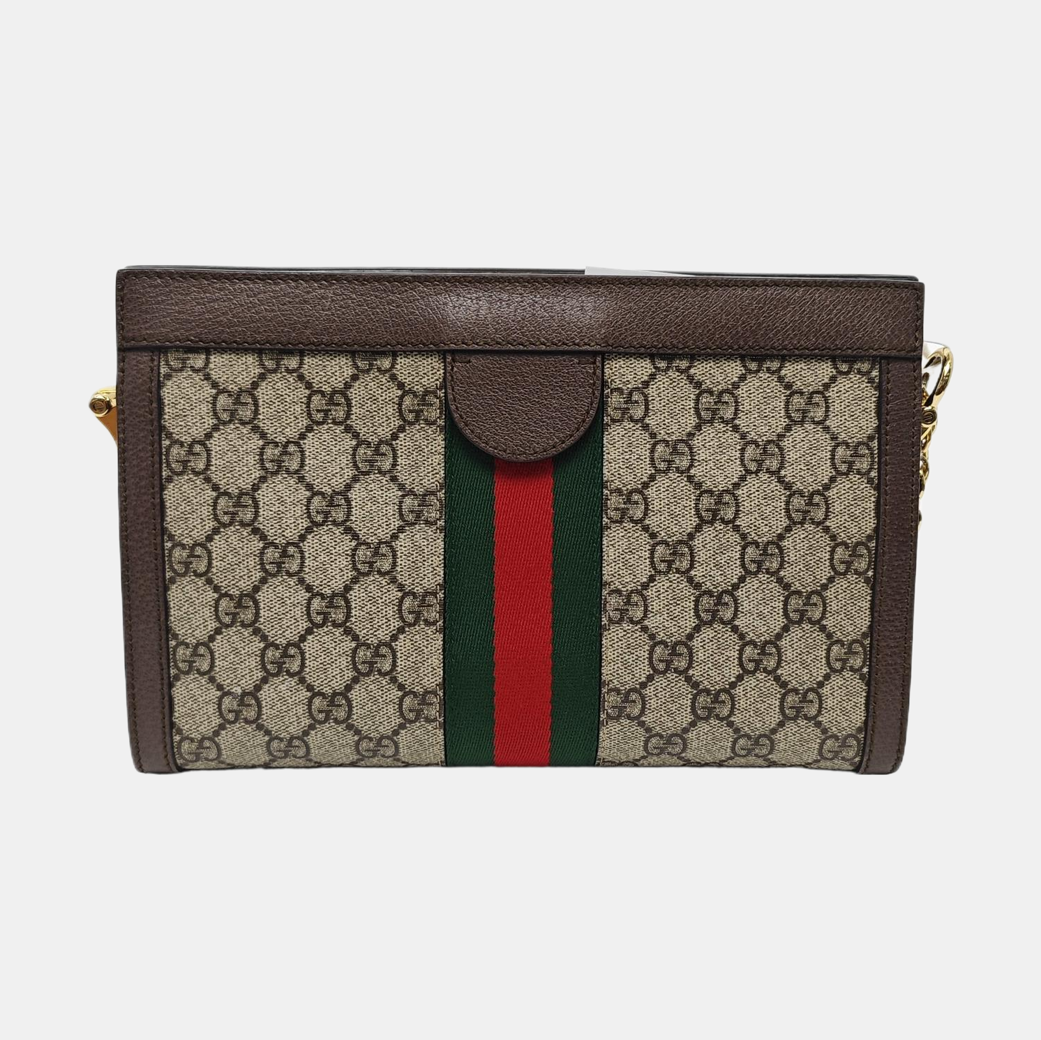Ophidia Small Monogram Coated Canvas Beige