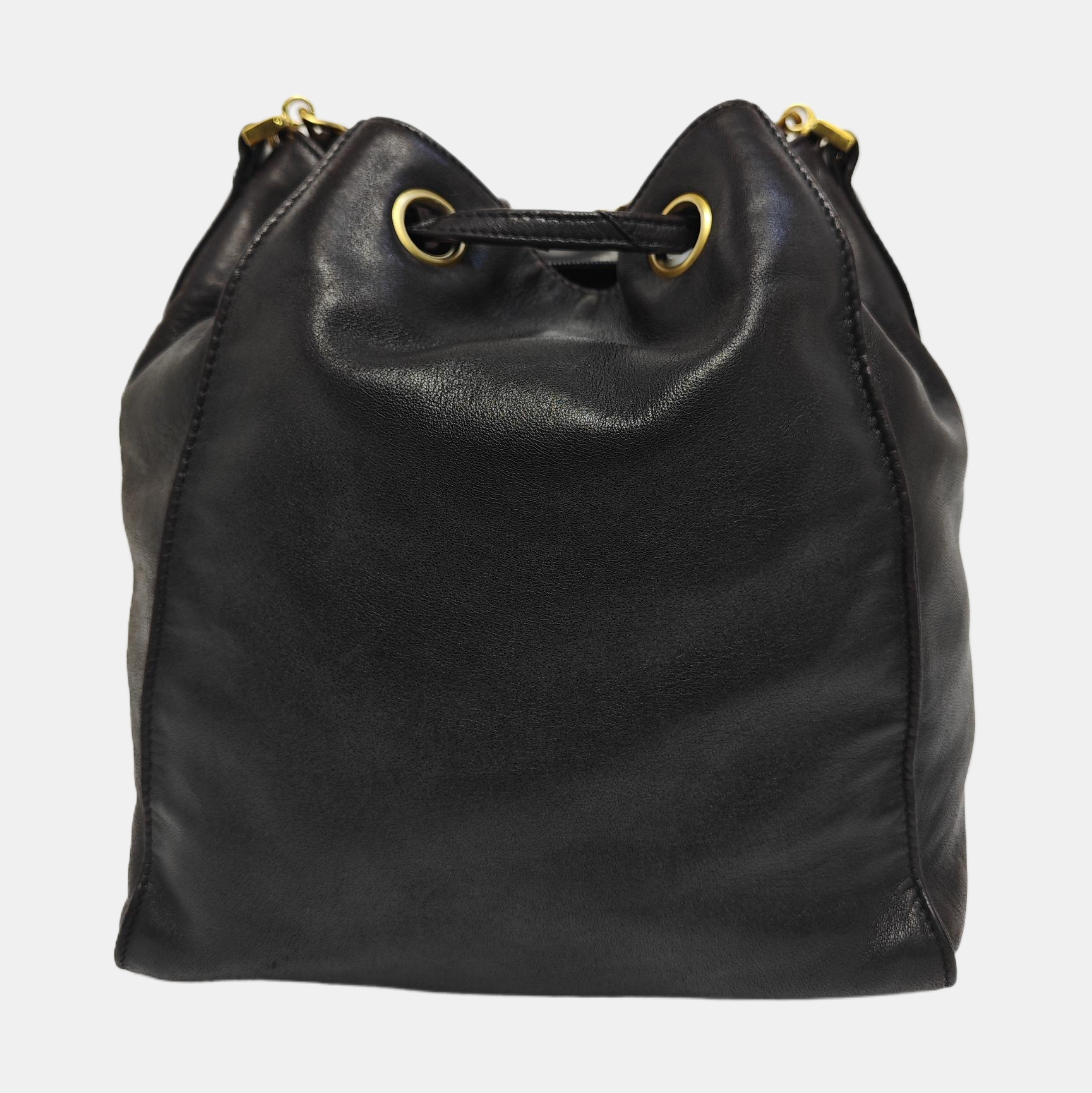 Calfskin Bucket Bag Brown
