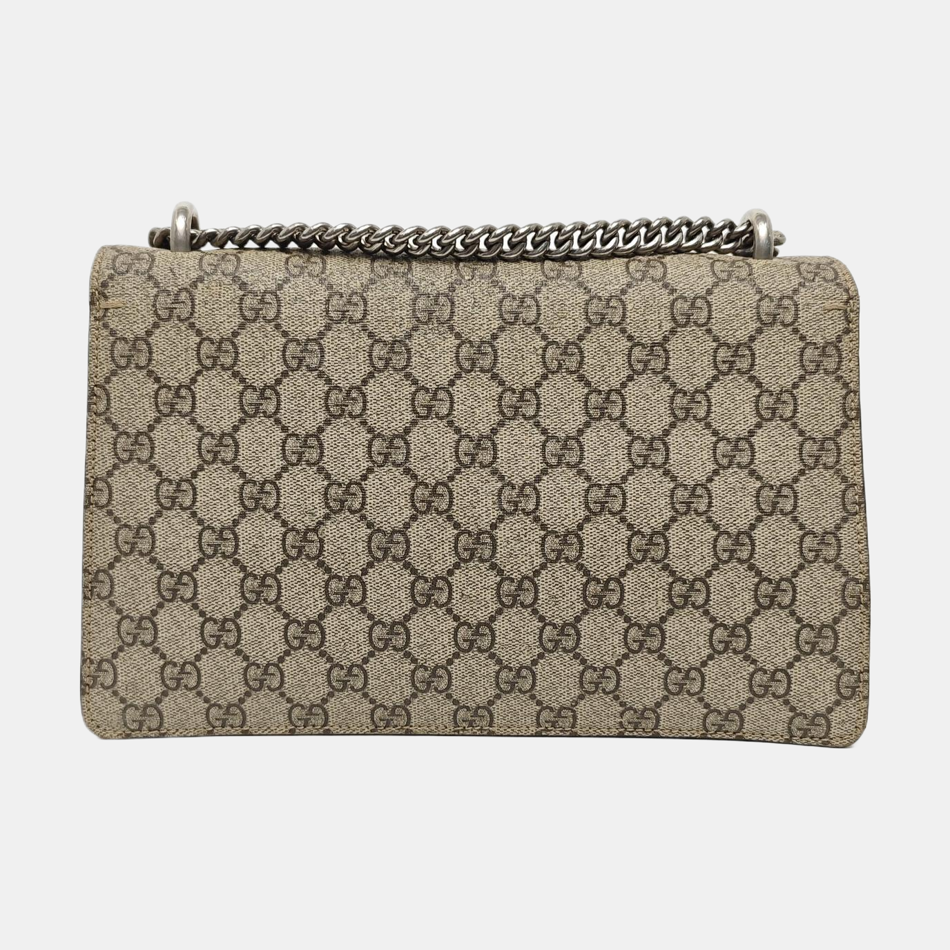 Dionysus Small Monogram Coated Canvas Black