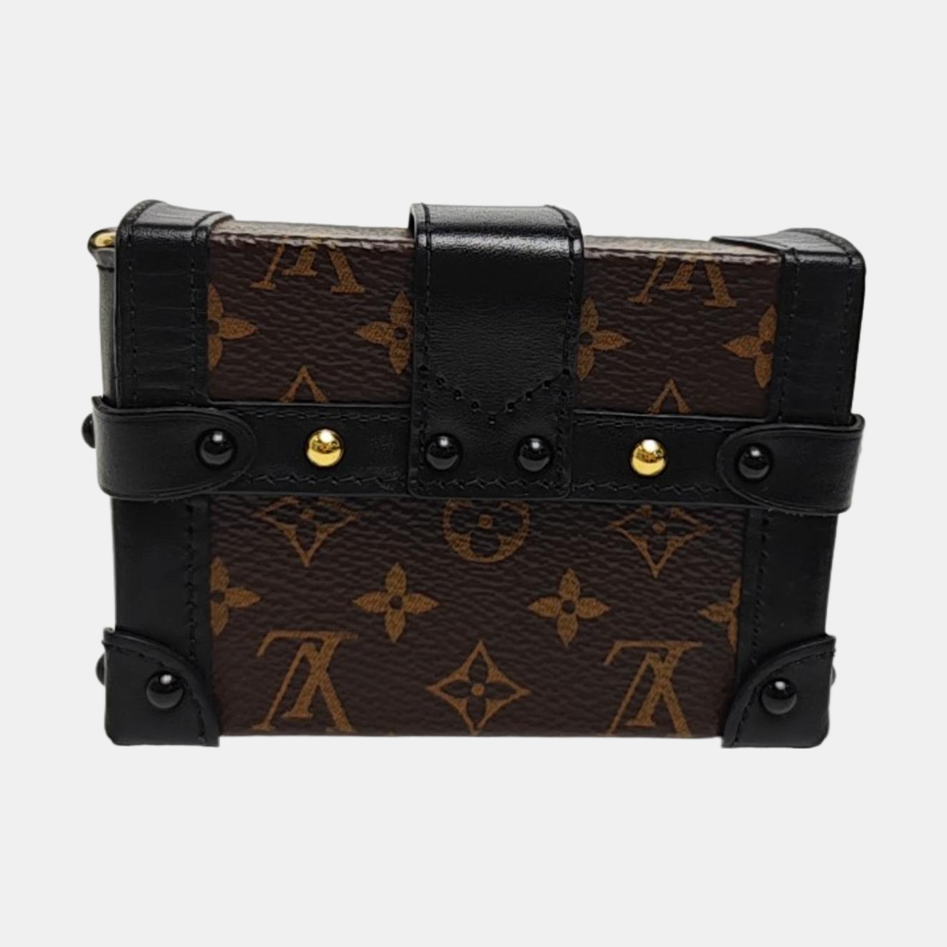 TRUNK Monogram Coated Canvas Brown