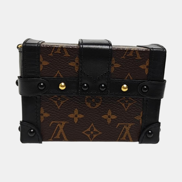 TRUNK Monogram Coated Canvas Brown