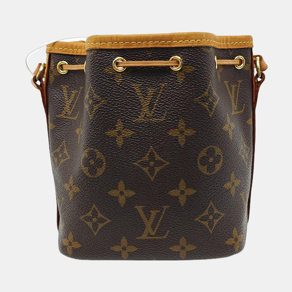 NÉONOÉ Nano Monogram Coated Canvas Brown