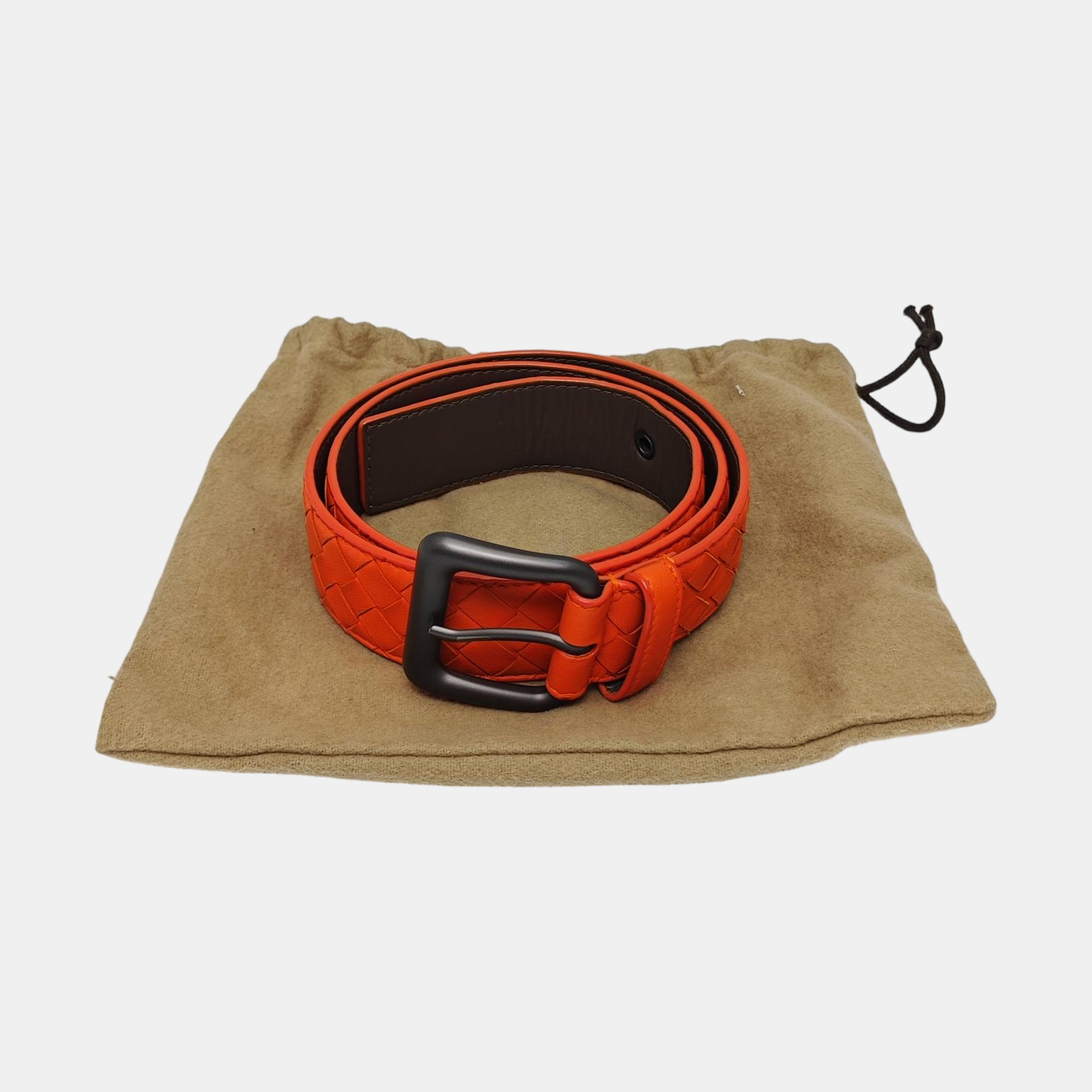 Leather Belt Orange
