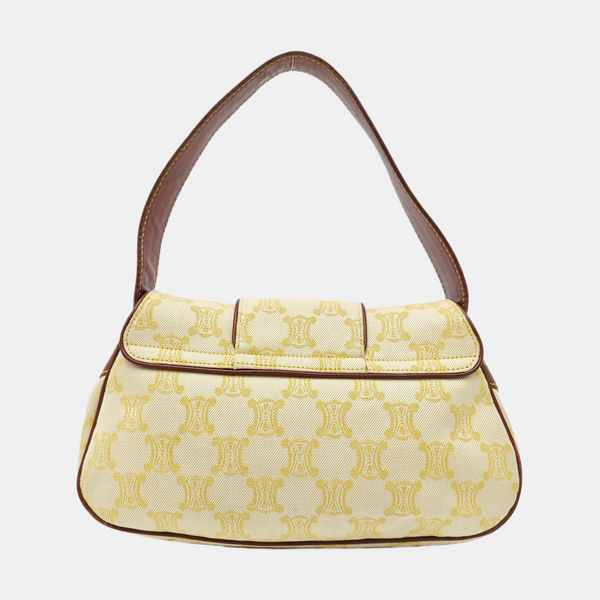 Canvas Top Handle Bag Yellow