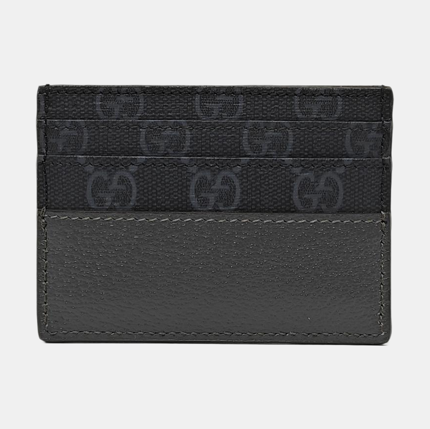 Monogram Coated Canvas Card Holder Black