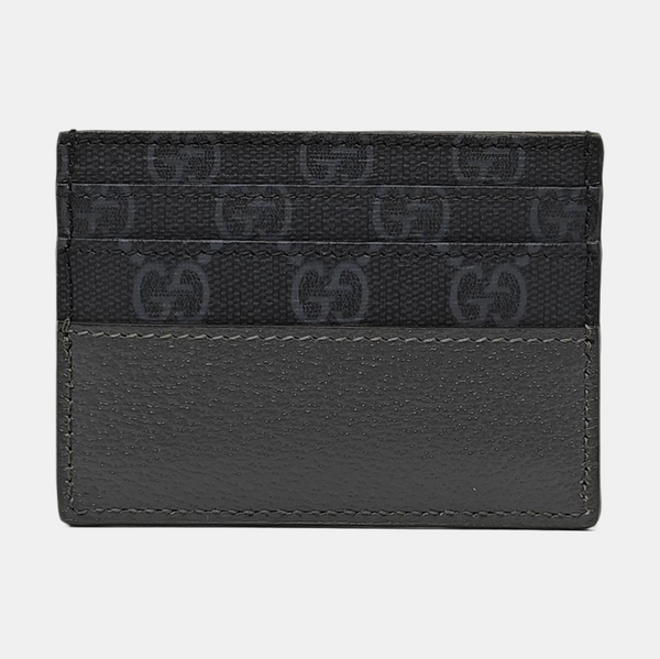 Monogram Coated Canvas Card Holder Black