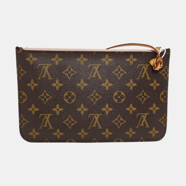 NEVERFULL PM Monogram Coated Canvas Brown