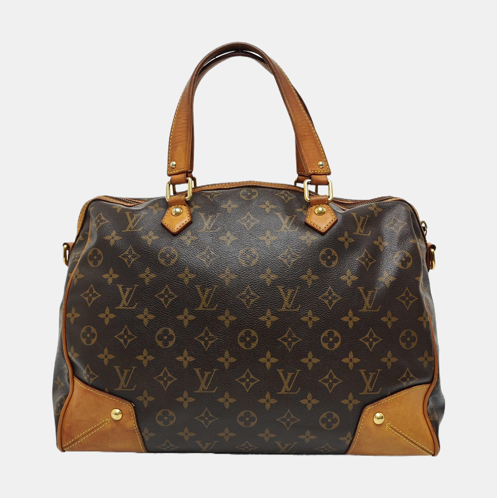 RETIRO GM Monogram Coated Canvas Brown