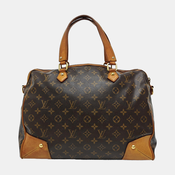 RETIRO GM Monogram Coated Canvas Brown
