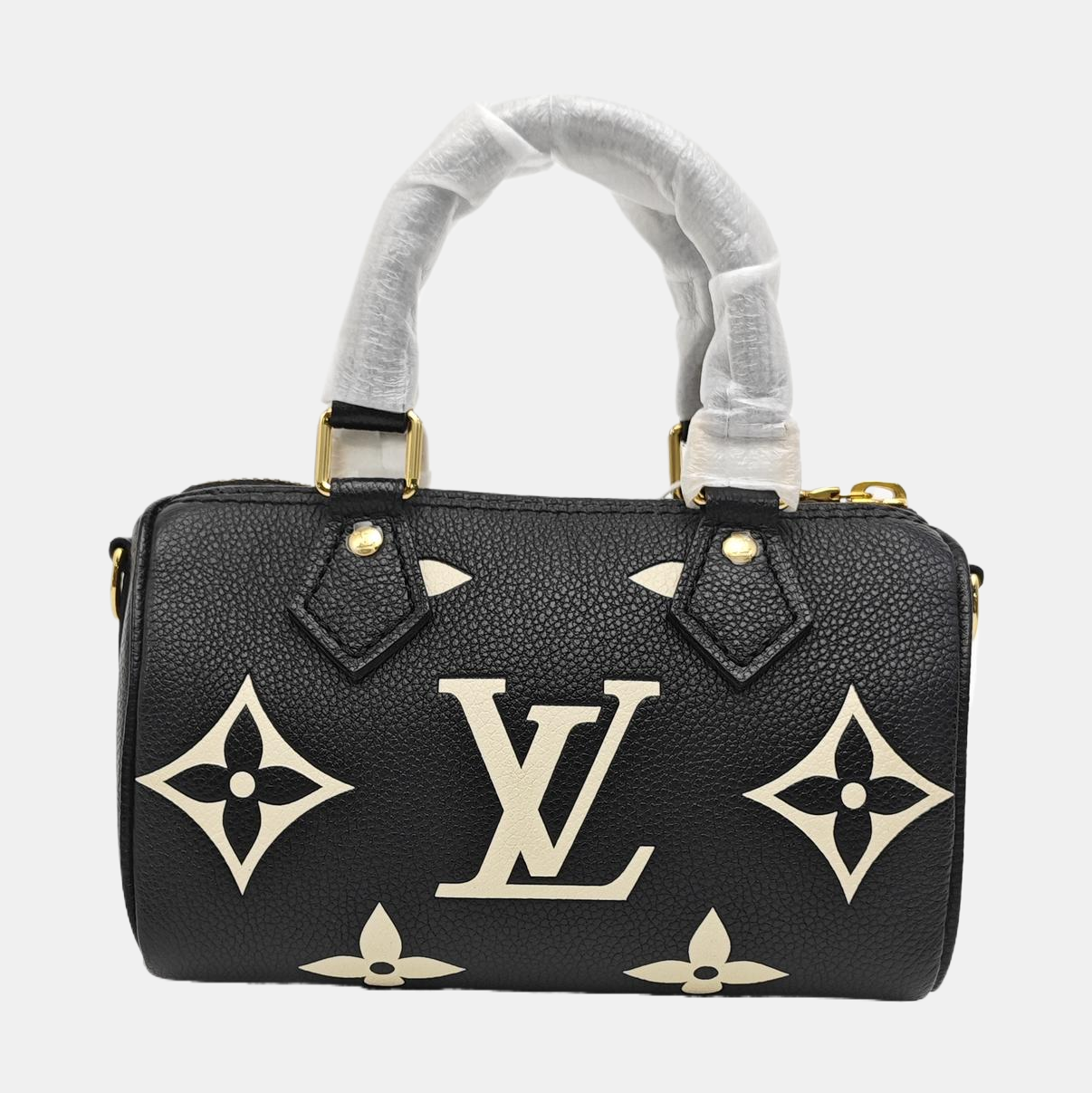 SPEEDY Nano Monogram Calfskin Black