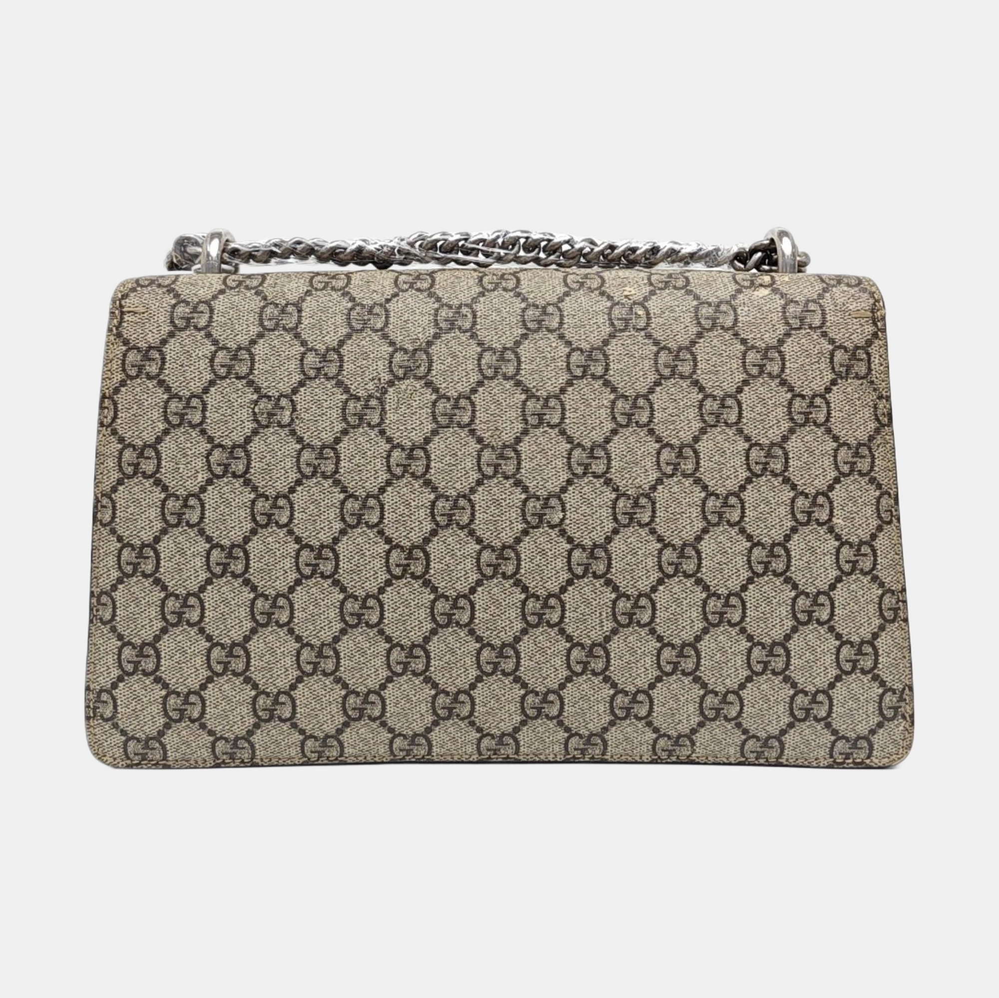 Dionysus Small Monogram Coated Canvas Black