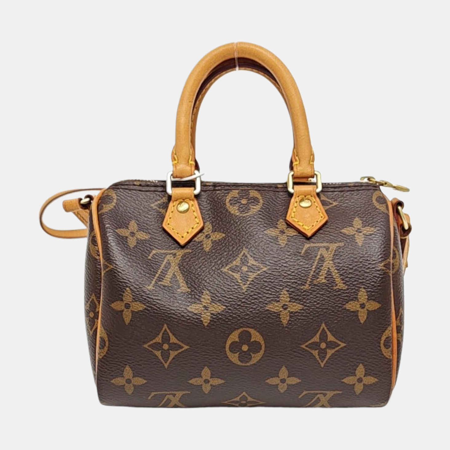 SPEEDY Nano Monogram Coated Canvas Brown