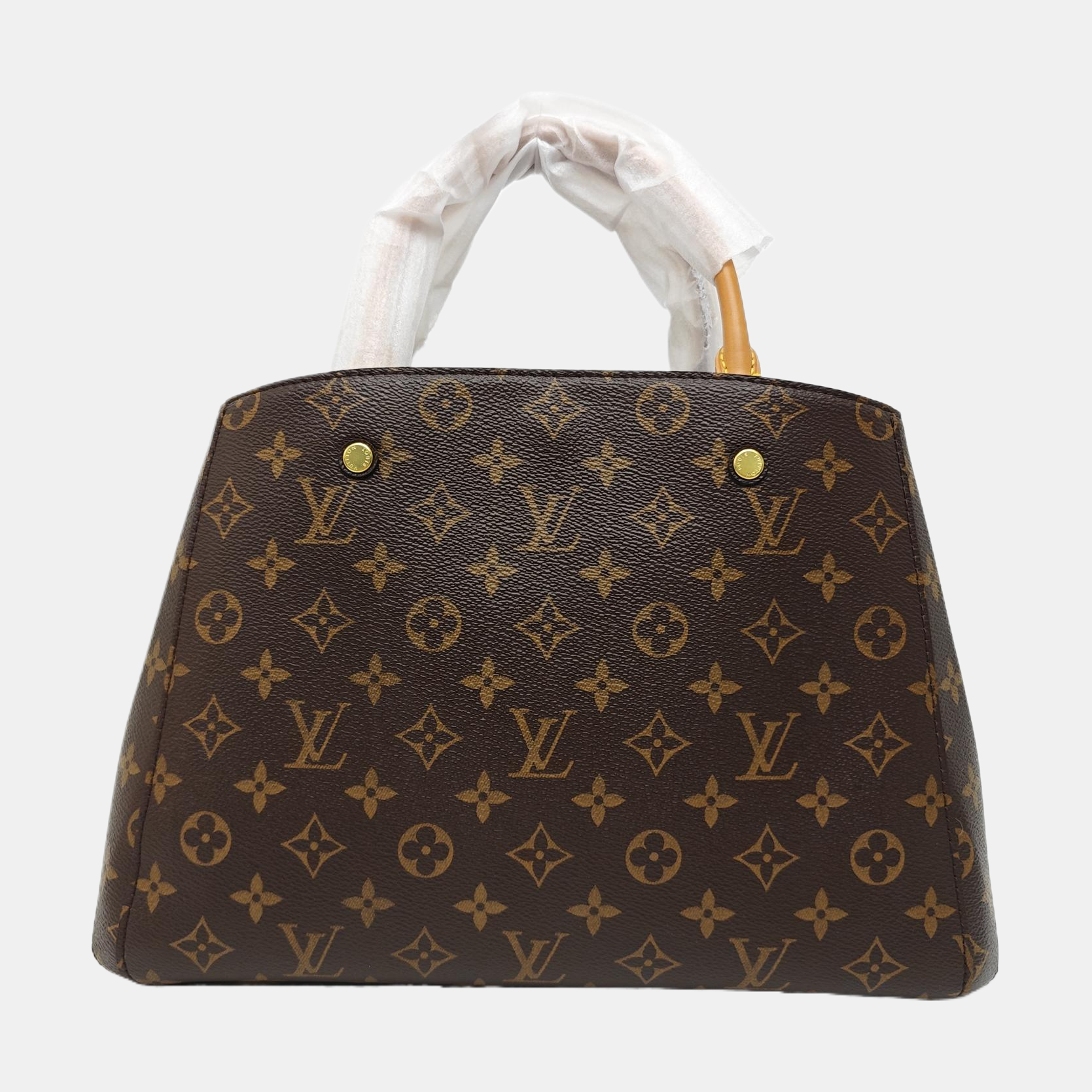 MONTAIGNE Monogram Coated Canvas Brown
