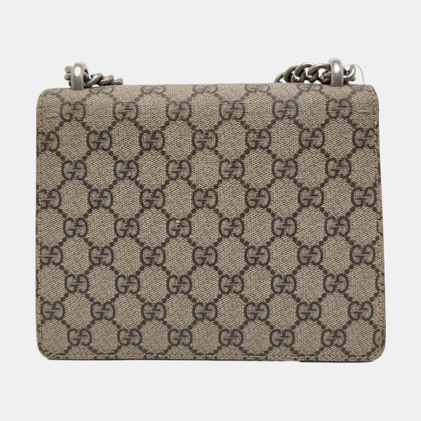 Dionysus Mini Monogram Coated Canvas Beige
