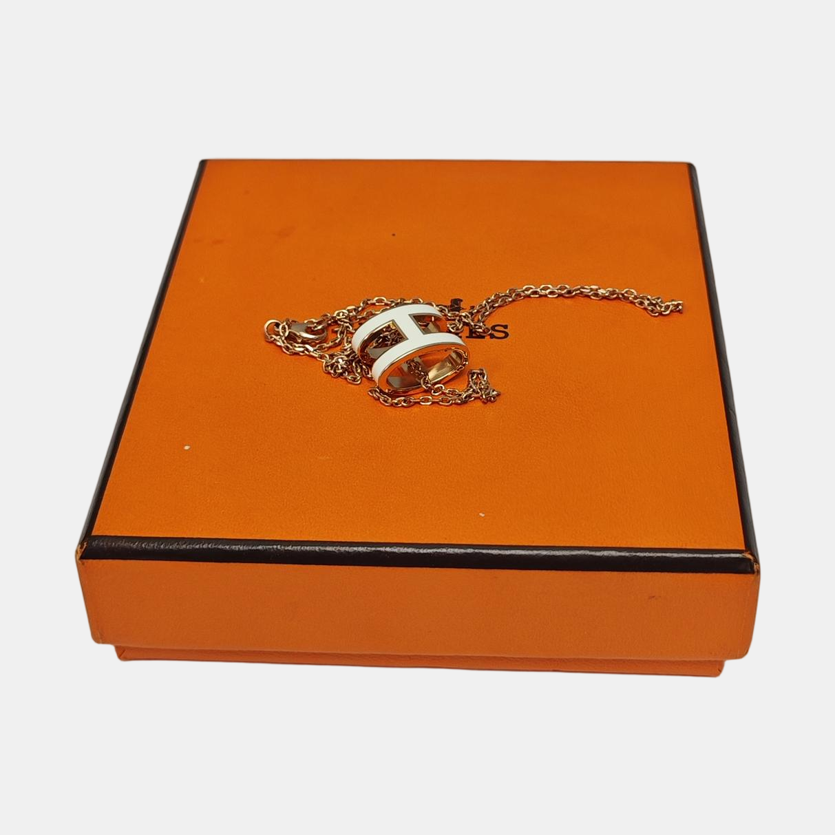 Pop H Metal Rose Gold Necklace