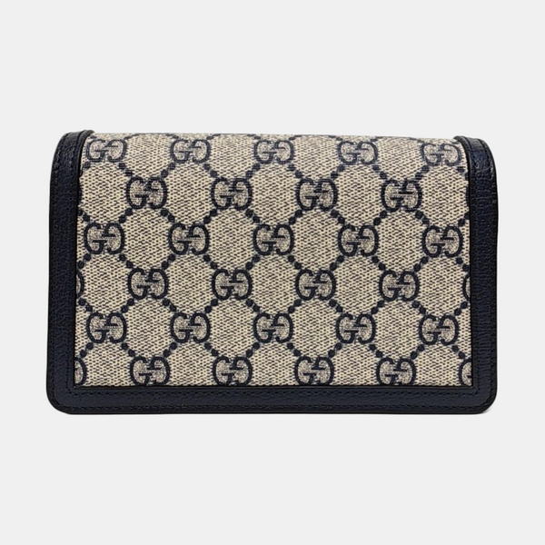 Dionysus Super Mini Monogram Coated Canvas Beige