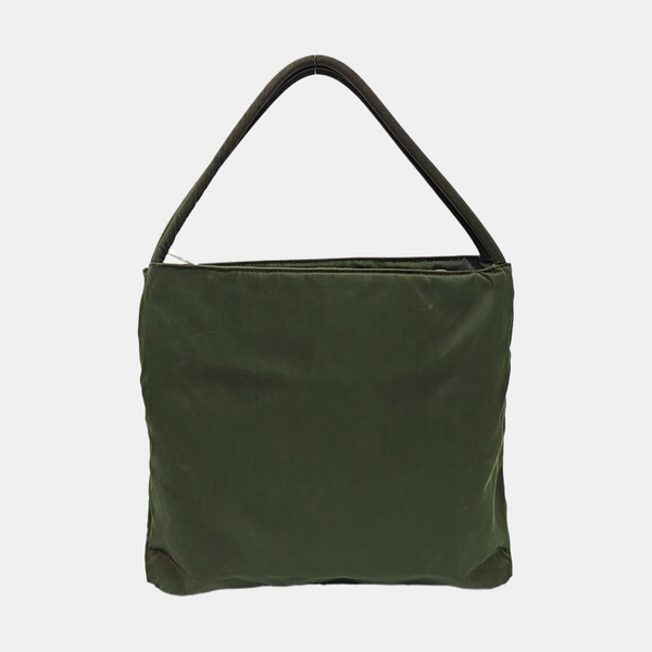 Nylon Top Handle Bag Green
