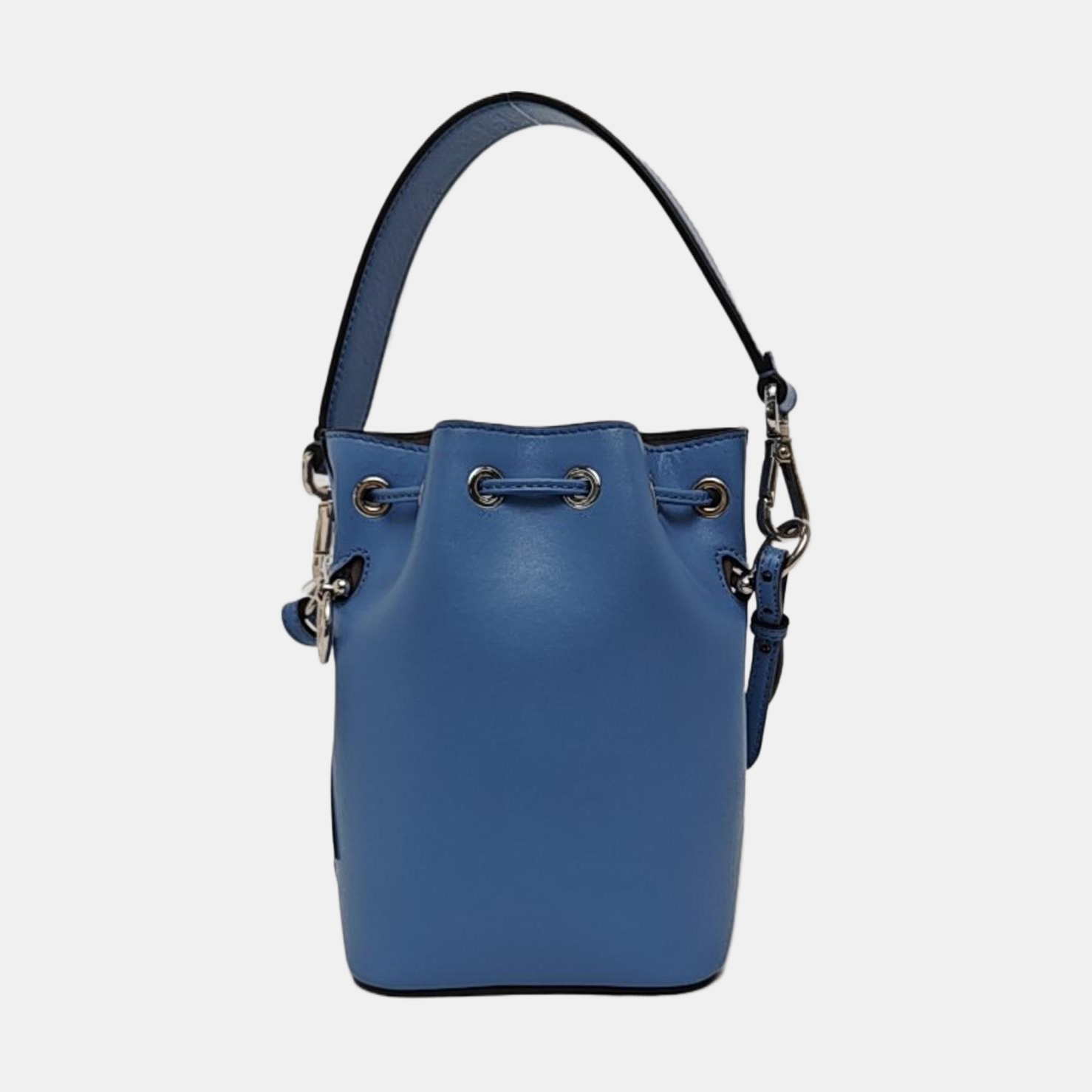 Authenticated pre-owned  Mon Tresor Mini Calfskin Blue - Bucket Bag at Looply