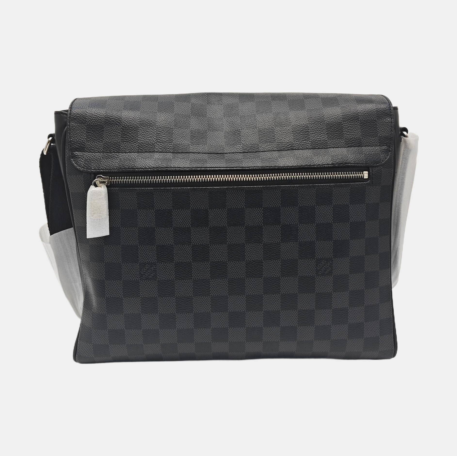 DISTRICT MM Damier Graphite Coated Canvas Gray