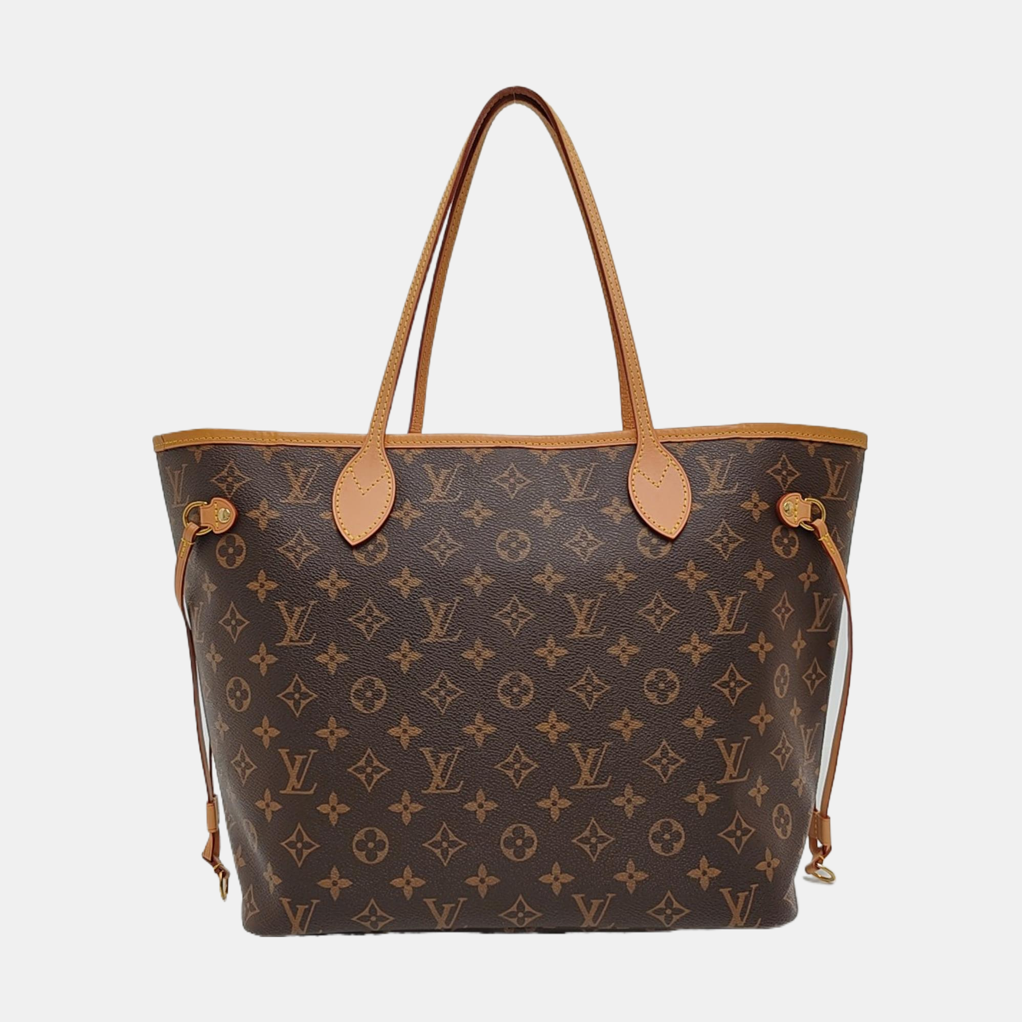 NEVERFULL MM Monogram Coated Canvas Brown