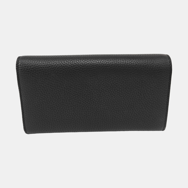 Animalier Calfskin Black Wallet