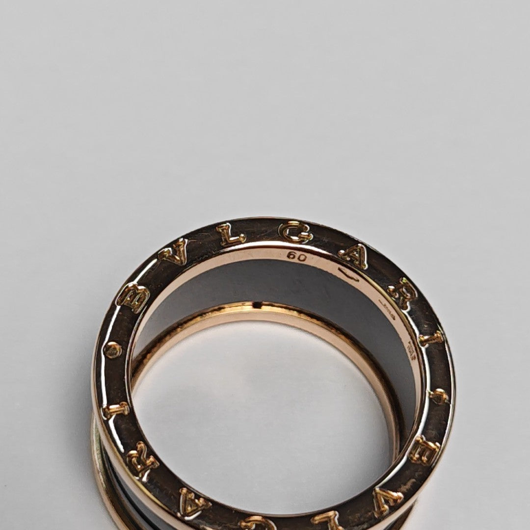 B.ZERO1 18k Rose Gold Ring EU 60