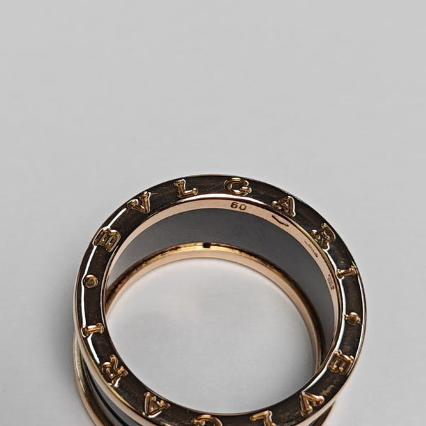 B.ZERO1 18k Rose Gold Ring EU 60