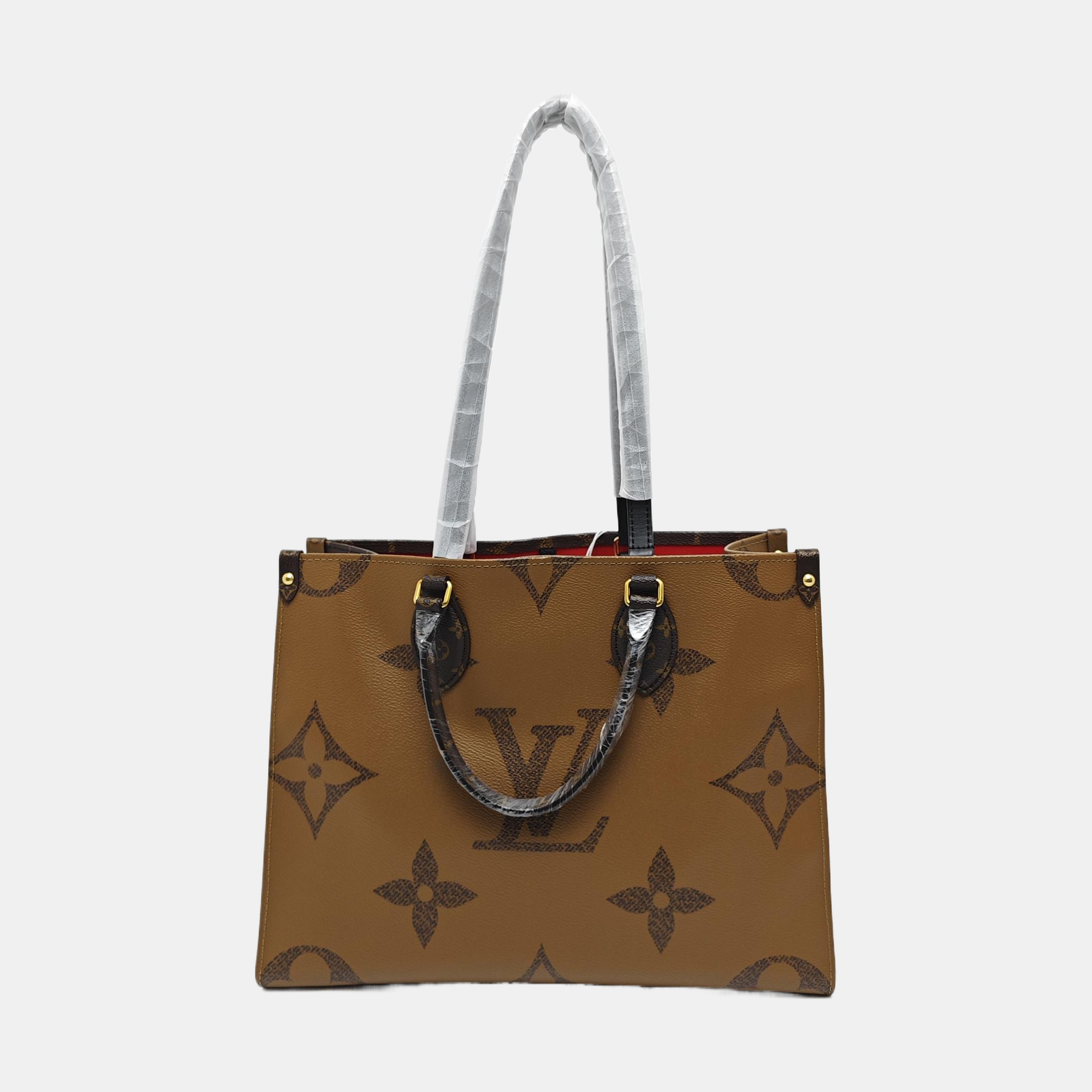 ONTHEGO MM Monogram Coated Canvas Brown