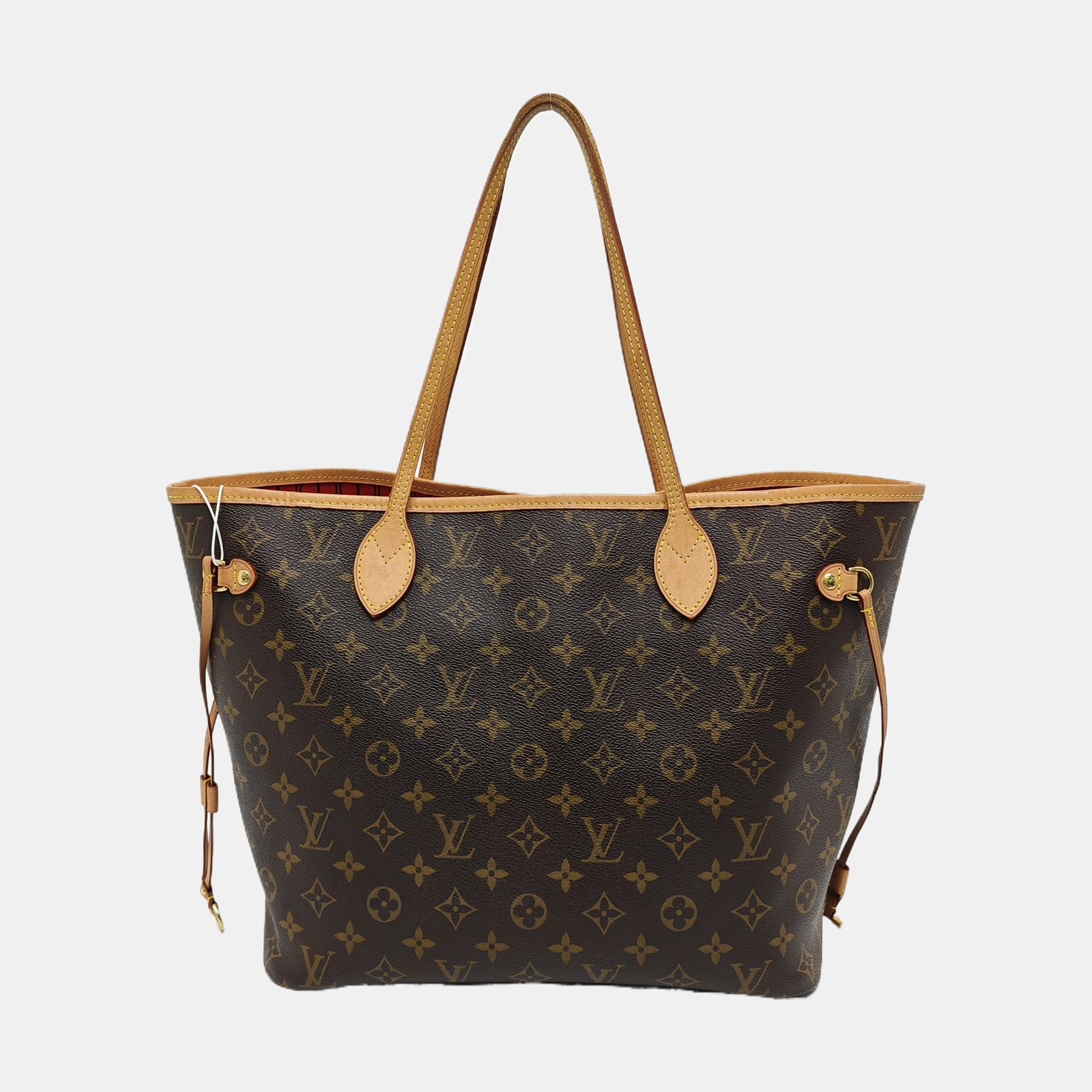 NEVERFULL MM Monogram Coated Canvas Brown