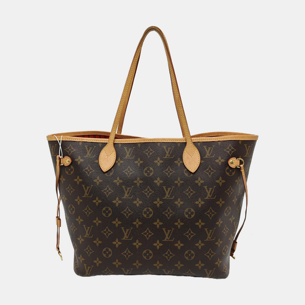 NEVERFULL MM Monogram Coated Canvas Brown
