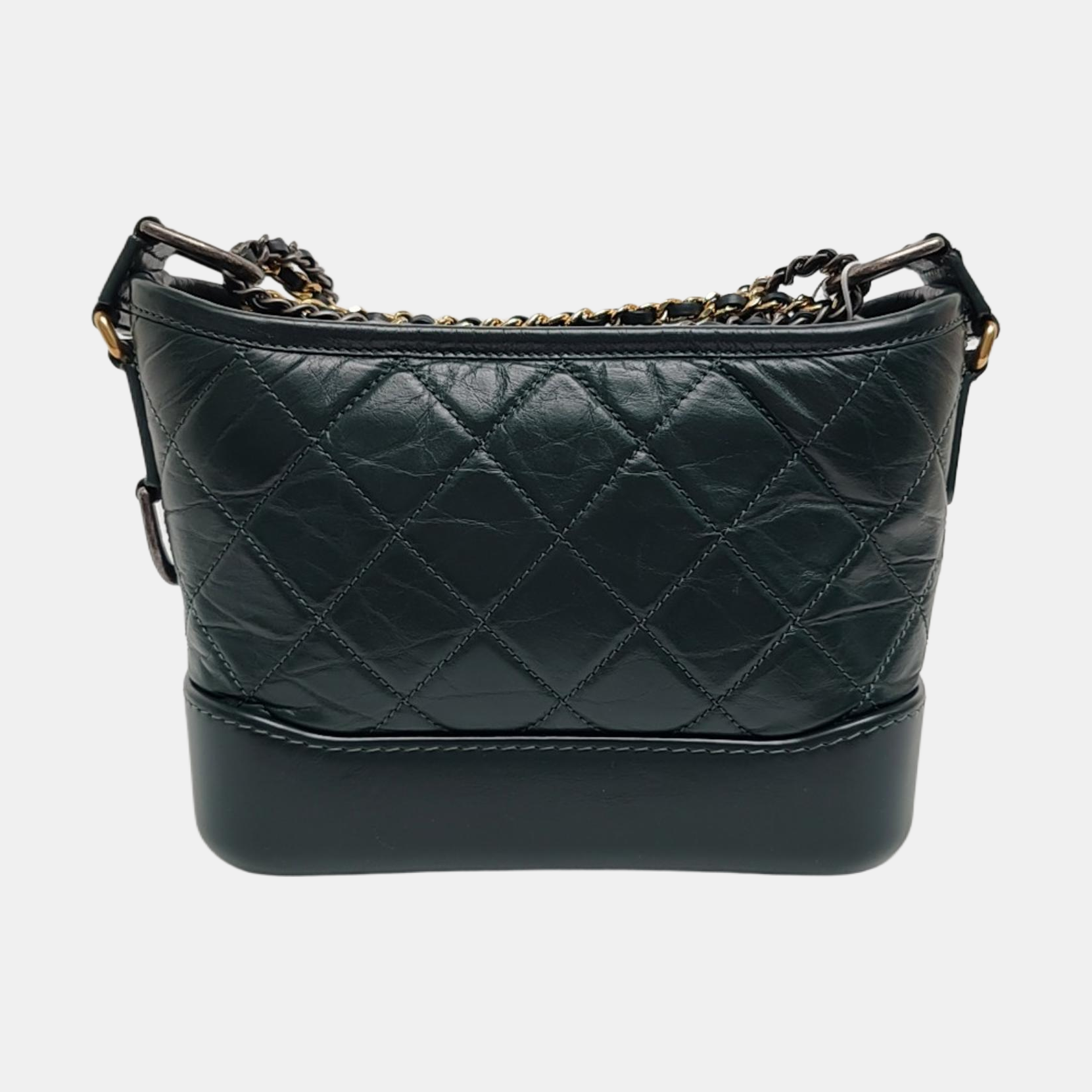 Authenticated pre-owned  GABRIELLE Small Quilted Calfskin Green - Shoulder Bag at Looply