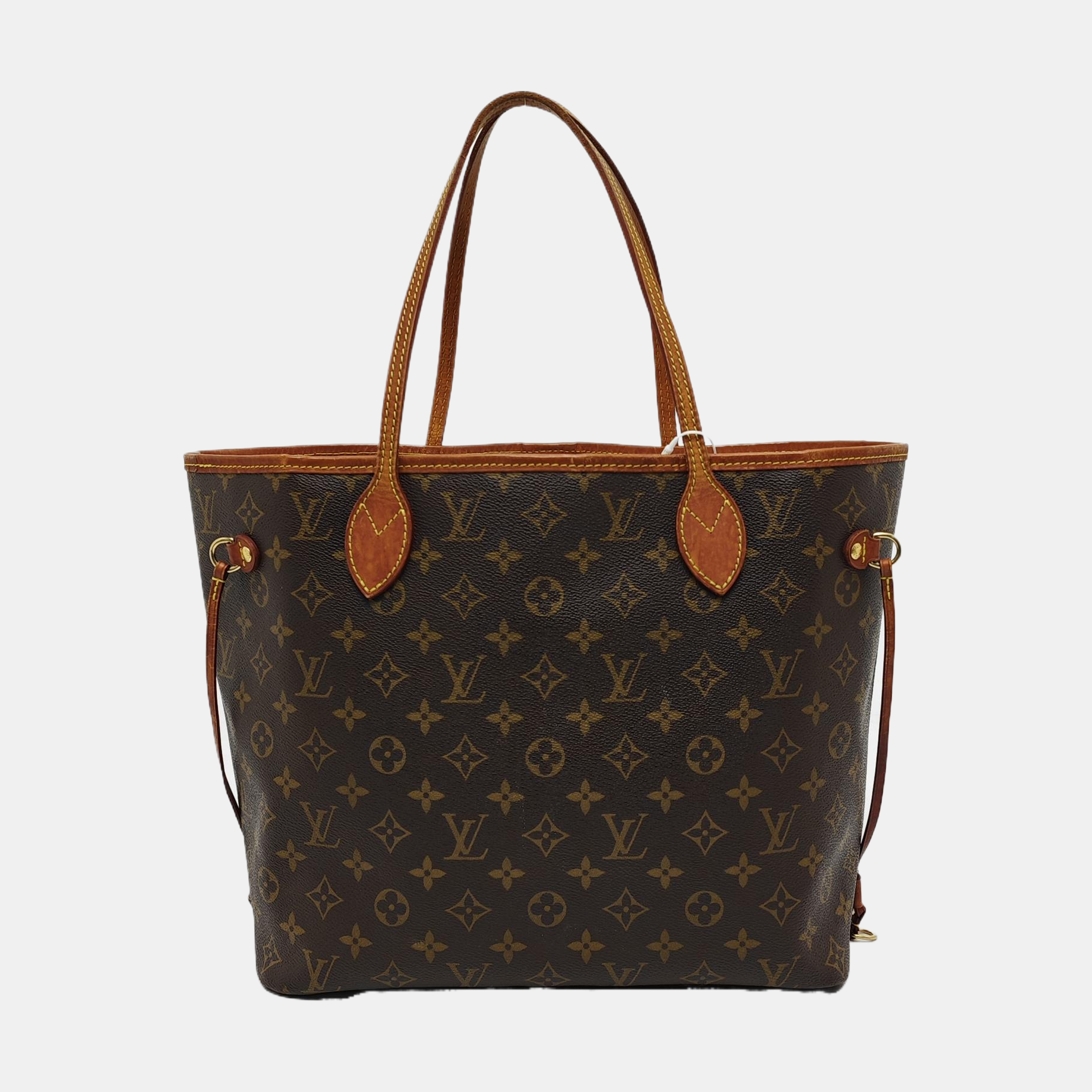 NEVERFULL MM Monogram Coated Canvas Brown
