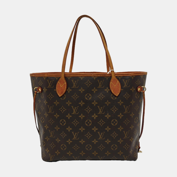 NEVERFULL MM Monogram Coated Canvas Brown