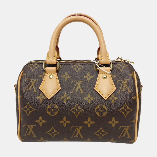SPEEDY 20 Monogram Coated Canvas Brown