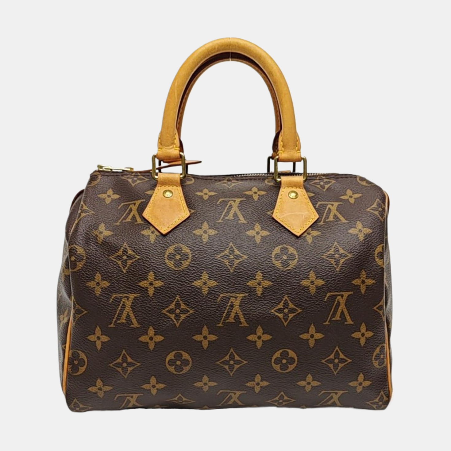 SPEEDY 25 Monogram Coated Canvas Brown