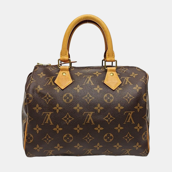 SPEEDY 25 Monogram Coated Canvas Brown