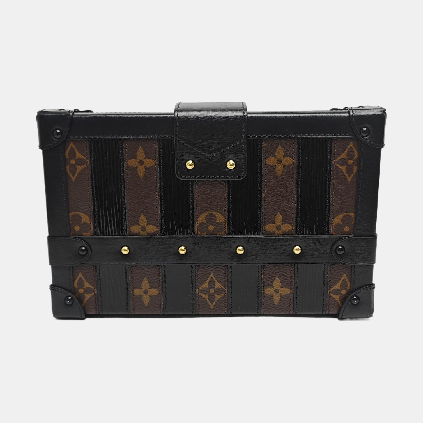 PETITE MALLE Monogram Coated Canvas Brown