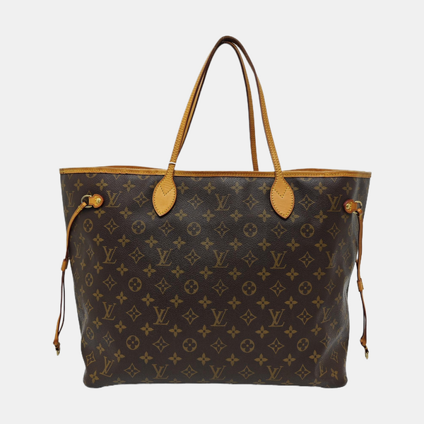 NEVERFULL GM Monogram Coated Canvas Brown