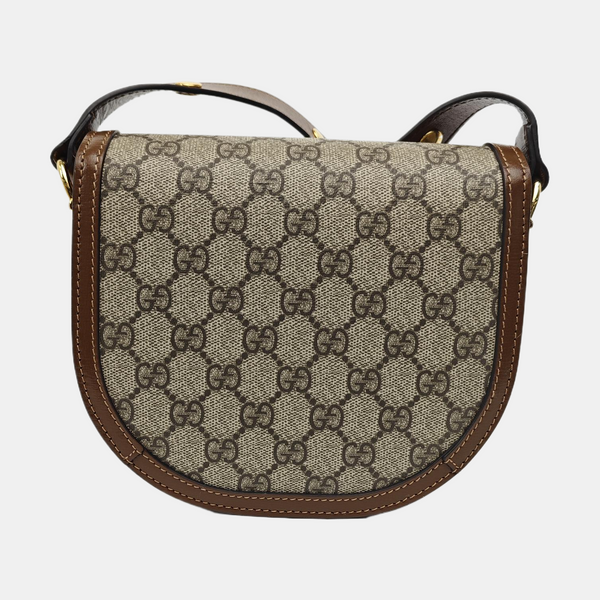 Horsebit 1955 Mini Monogram Coated Canvas Beige
