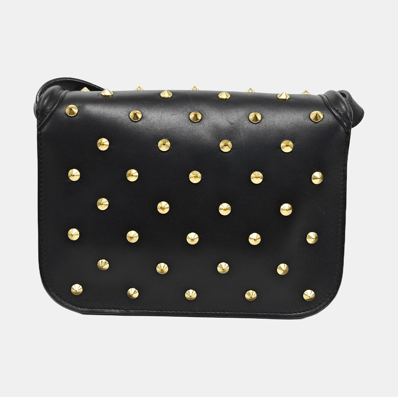 Calfskin Shoulder Bag Black
