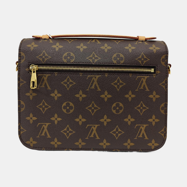 MÉTIS MM Monogram Coated Canvas Brown