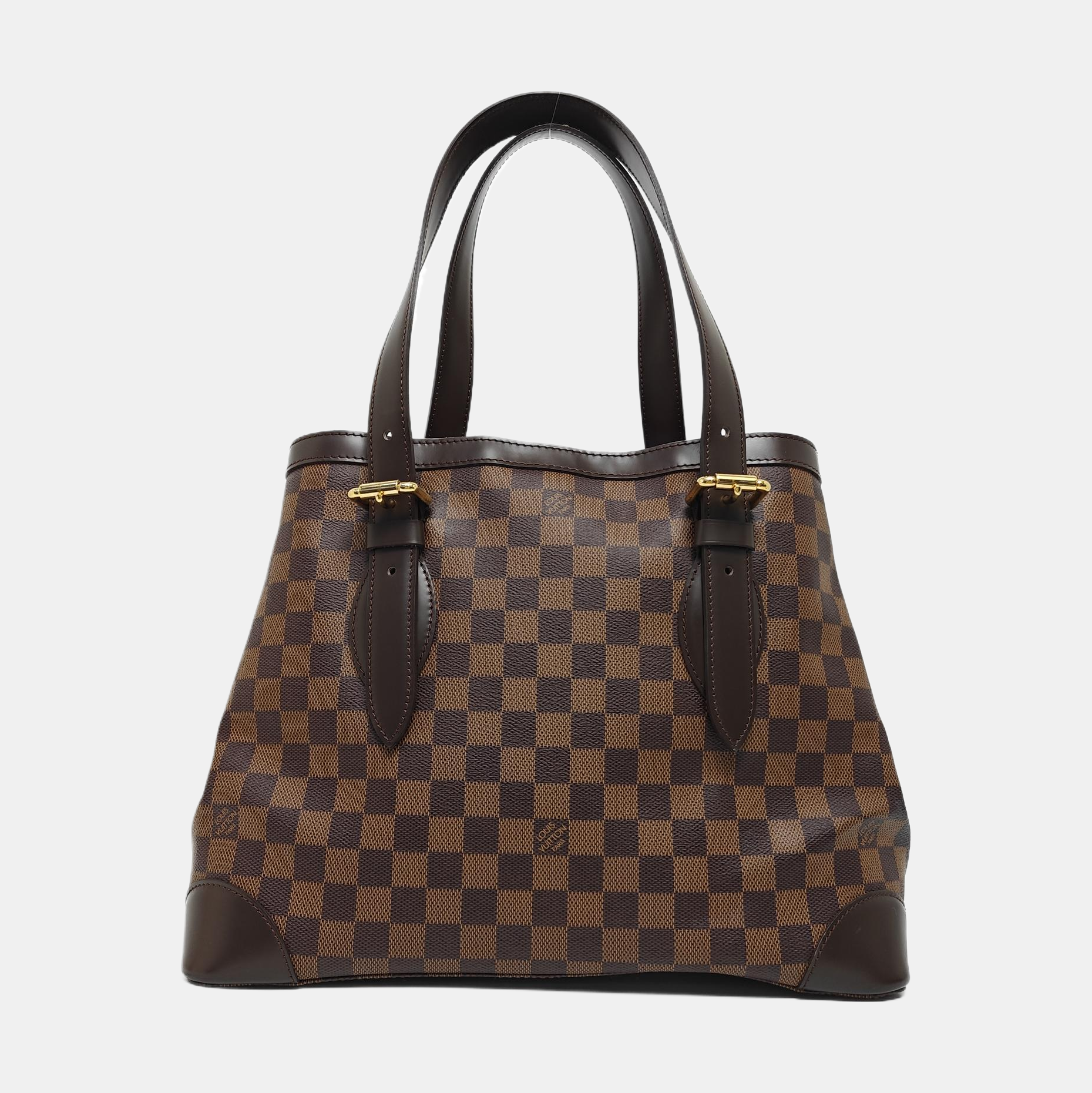 HAMPSTEAD MM Damier Ebene Coated Canvas Brown