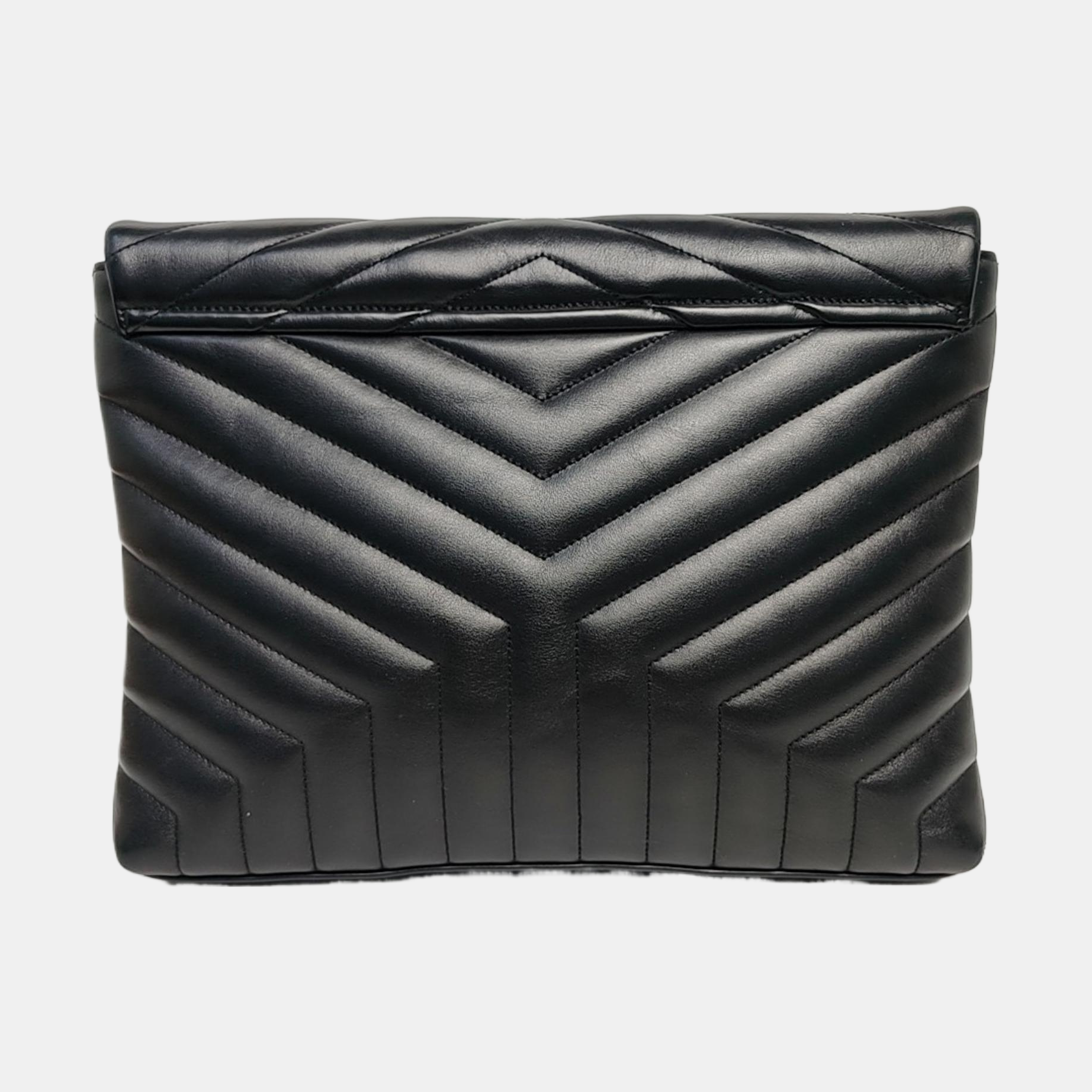 Chevron Calfskin Black